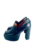 PLATFORM HEELED LOAFER
