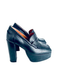 PLATFORM HEELED LOAFER